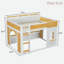 Lit superposé avec tablettes de rangement, fenêtre et 2 portes-1940996239