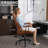 Diamond Quilted PU Leather Office Chair with Premium Durable Construction, Slient Wheels, Easy Assembly, Brown-677448569