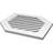 Vertical Peaked Surface Mount Signature Urethane Functional Gable Vent 13/12 Pitch, Primed Tan-101891027