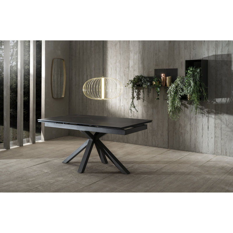 Olmo Extendable Metal Base Dining Table