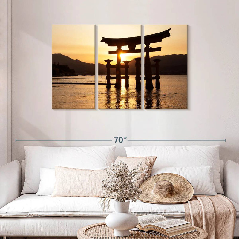 Sebbie Miyajima Torii Sunset, 48" H x 74" W