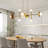 8-light Nodes Linear Chandelier In Polished Brass-1236006872