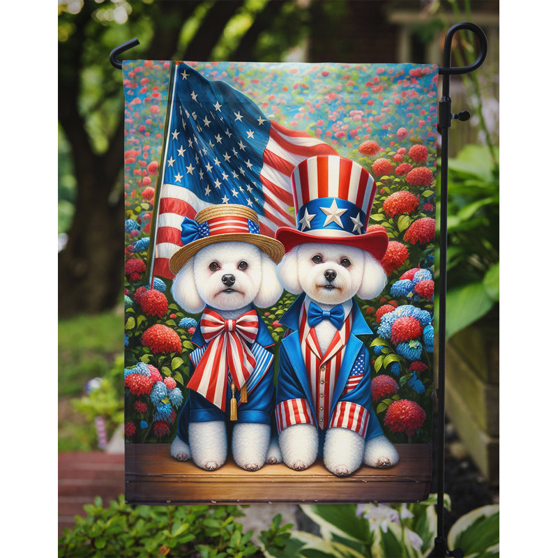 Drapeau All American Garden, Bichon frisé