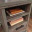 Bureau d'ordinateur, finition brune