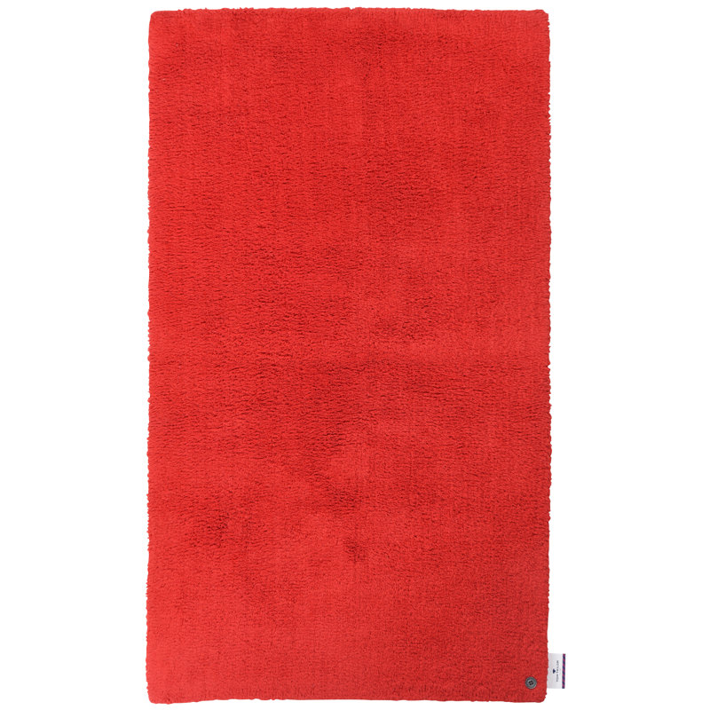 Cotton Bath Rug, Anthracite, Rectangular 60 x 100cm