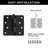 4" H x 4" W 6 Door Hinges-97755567