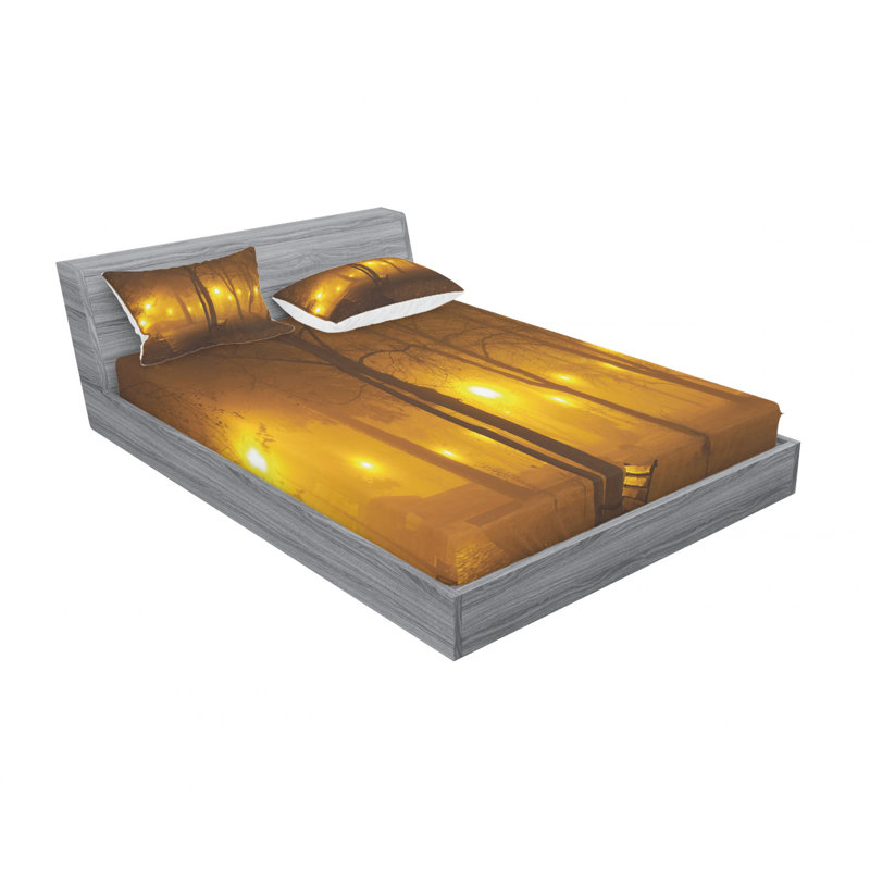 Ensemble de draps en soirée, Ensemble de drap pour grand lit avec drap-housse