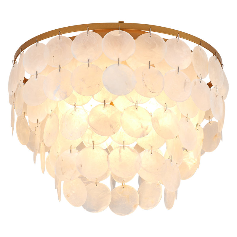 Plafonnier encastré 3 lumières 12,6 po Griffithville, Or
