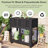 Mini Cold Frame For Gardens: 35.4X17.7X37.4", Black, Wood, Polycarbonate Doors, Raised Bed With Liner Garden: 35.4''X17.7''X37.4'', Fir Drainage, All Season Use-123062187