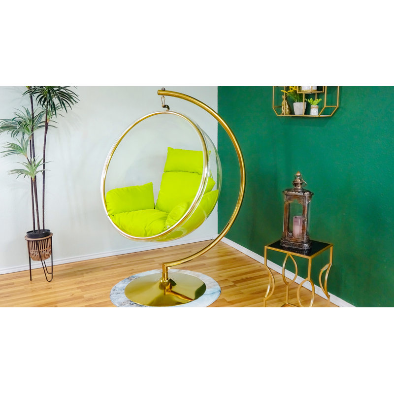 Balancelle avec support, Or / vert