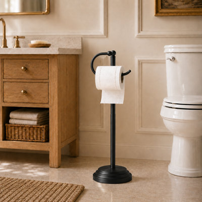 Minimalist Freestanding Toilet Paper Holder