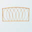 Grande tête de lit murale en rotin brun naturel Courant, H 34,13 po x l 63,52 po x P 1,84 po