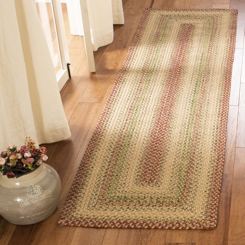 Tapis d'intérieur / extérieur géométrique tissé à la main Georgina, Tapis de couloir 2 pi 3 po x 14 pi