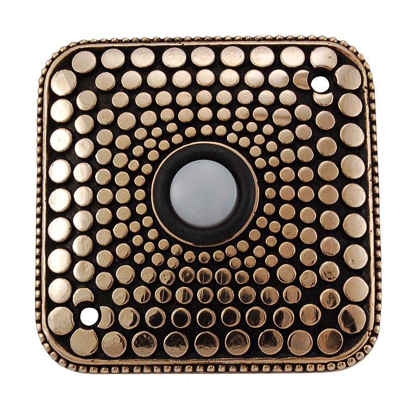 Tiziano Push Button, Antique Gold