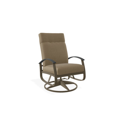 Chaise berçante pivotante réglable avec coussins Askar
