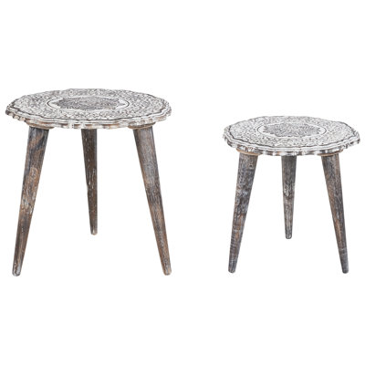 Benjie Solid Wood Nesting Tables
