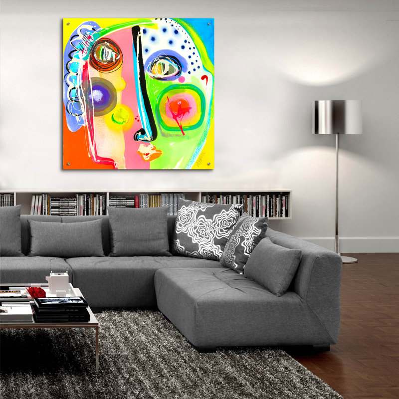 " Think Too Much " by Wyanne, 36" H x 36" W x 0.2" D