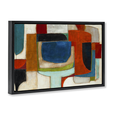  Toile flottante géométrique cubiste avec abstraction par Kippi Leonard