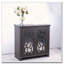 buffet avec 2 portes en miroir en acrylique et buffet avec rangement-1360956376