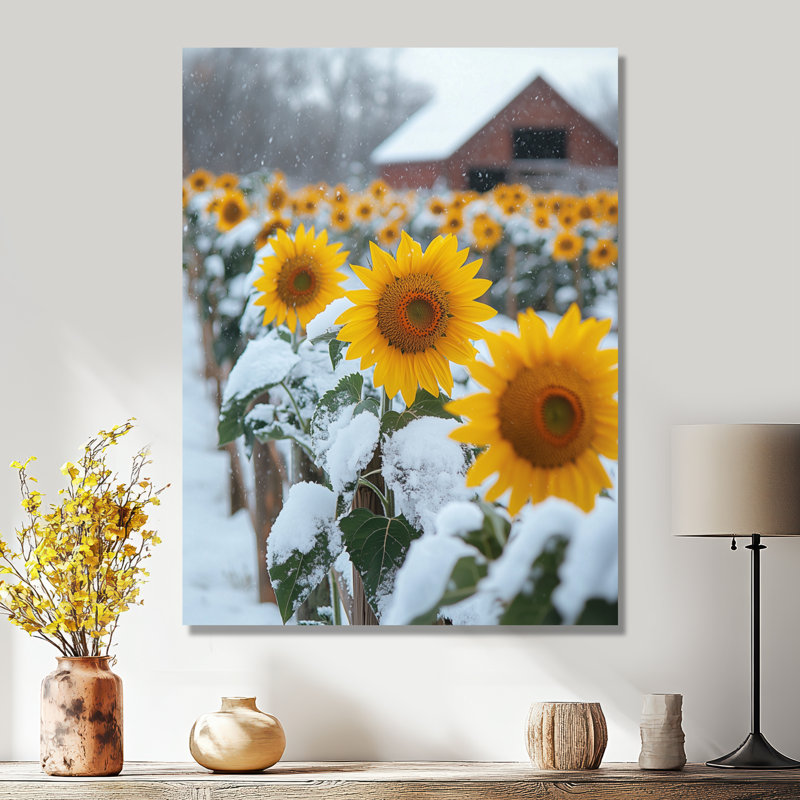 Giambrone - Floral Wall Art Living Room, H 20 po x l 12 po, Toile tendue, Ne s’applique pas