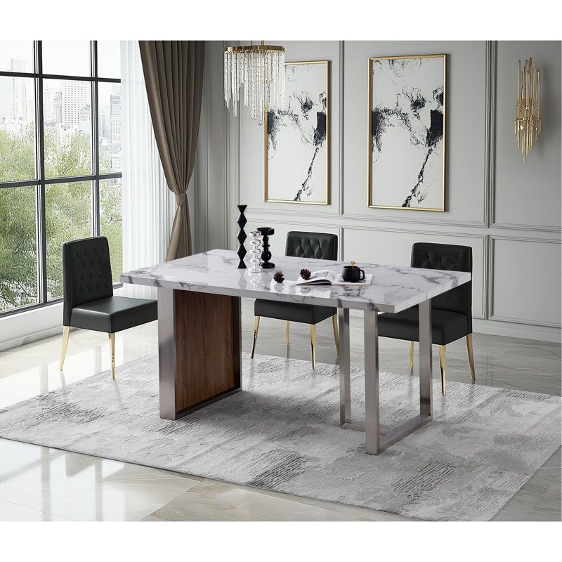 Table de salle à manger Elegant Luxurious Imitation Marble