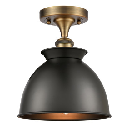 Plafonnier semi-encastré 1 lumière 8,5 po Erastus