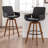 Modern Upholstered swivel counter stools (Set of 4)-60999872-60999903-60999900