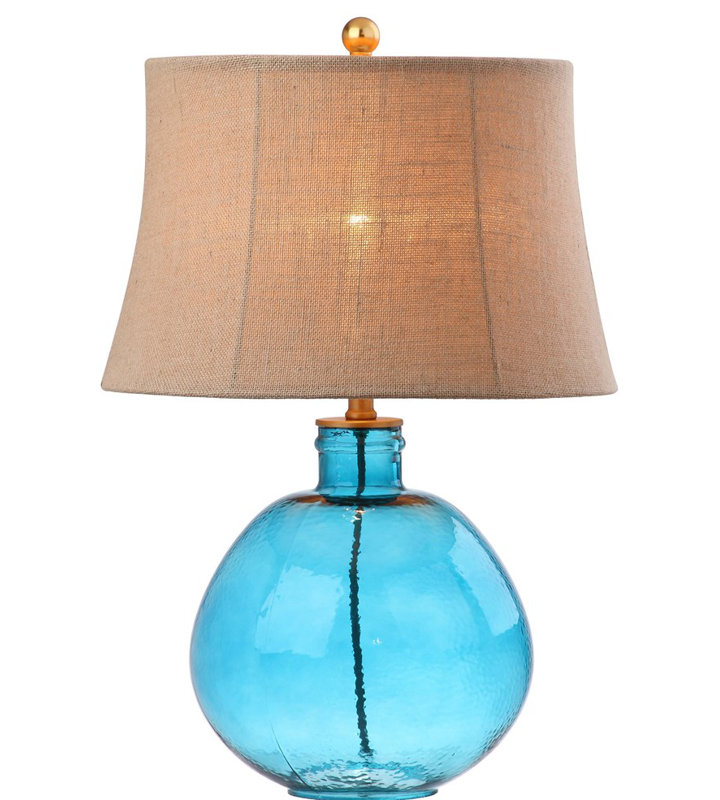 Lampe de table 27" Kirree, Bleu pâle