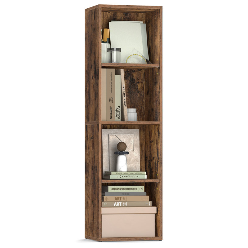 Bookshelf, Bookcase, Storage Shelving Unit, Display Shelf, Open Compartments, 24 X 30 Cm, Living Room, Home Office, Bedroom
