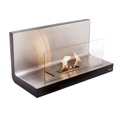 Cressida Belfry Heating 40 cm W Surface Wall Mounted Bio-Ethanol Fireplace with 6820 BTU