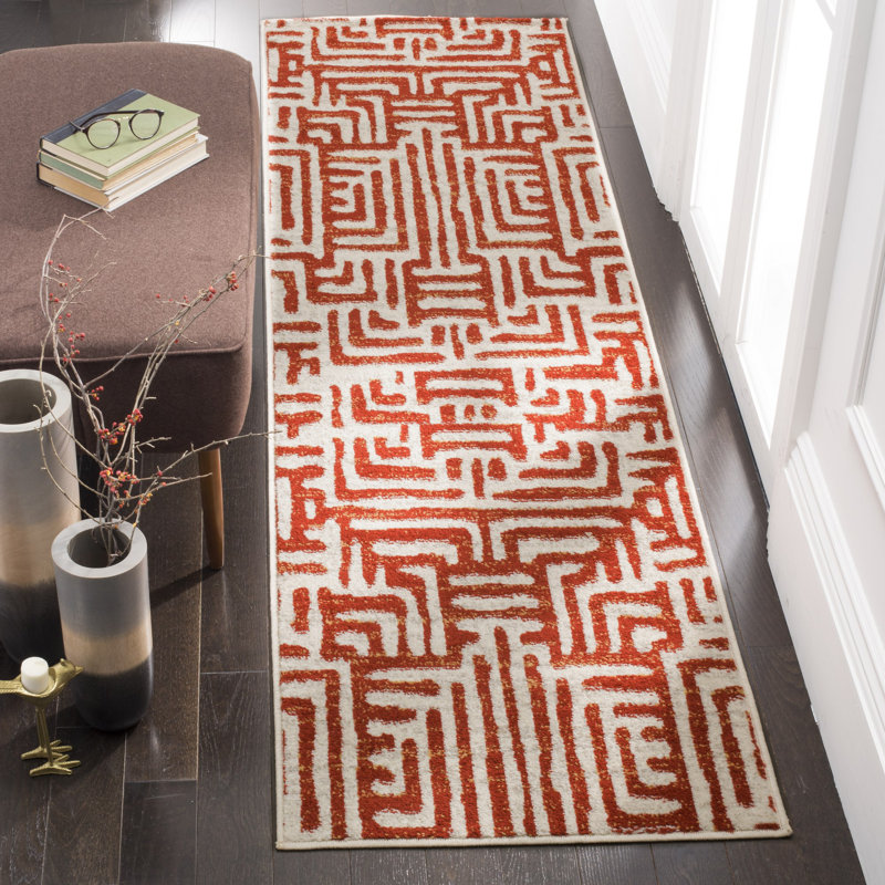 Allenby Performance Geometric Rug, Runner 2'3" x 8'