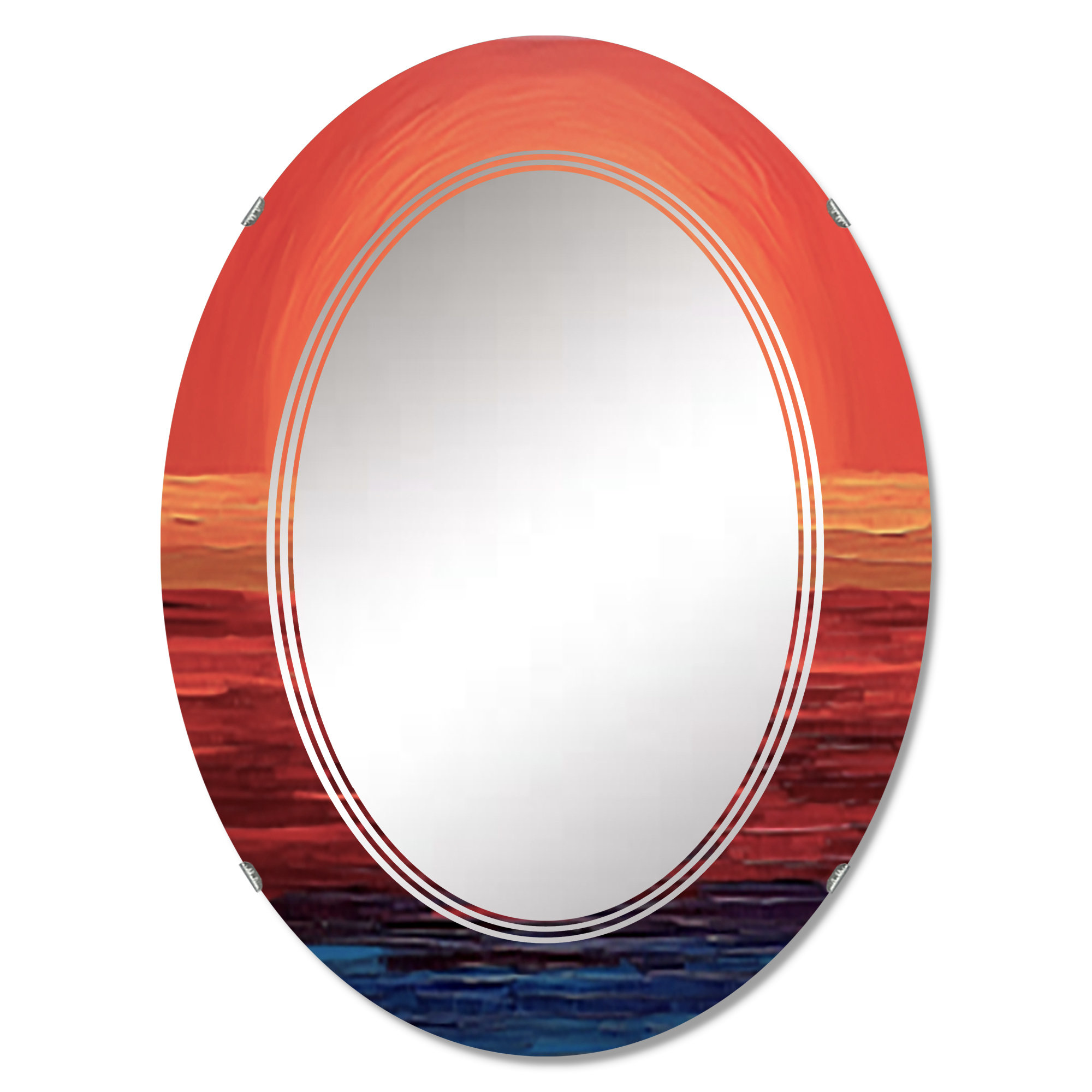 East Urban Home Barathon Oval Wall Mirror | Wayfair