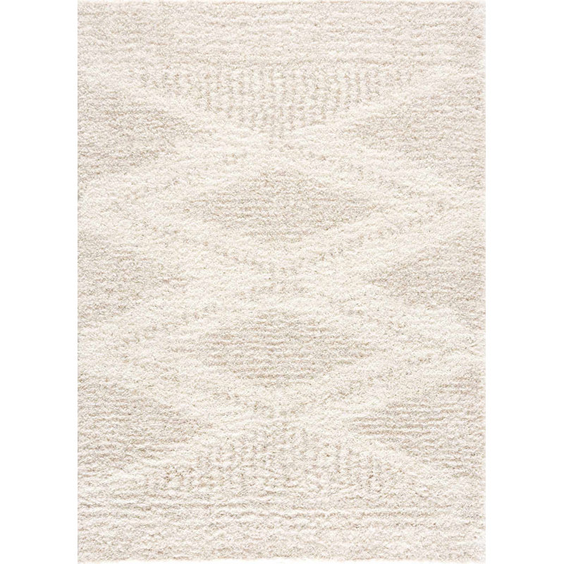 Ivalin Moroccan Indoor Rug, Rectangle 6'7" x 9'