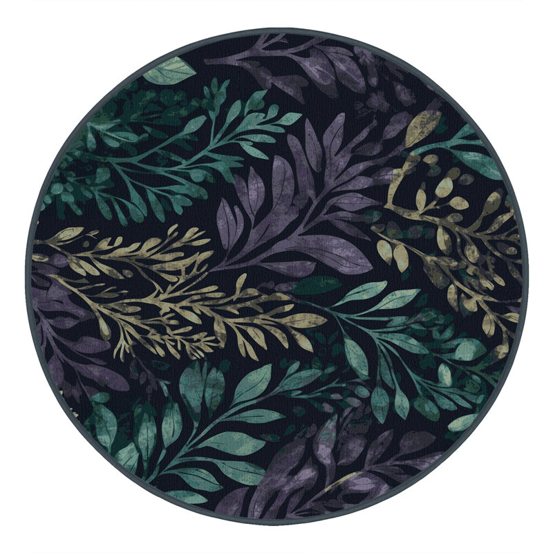 Serene Bloom Rug, Round 4'
