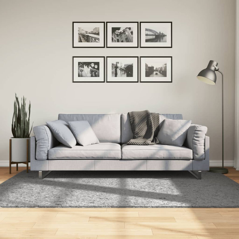 Burnsville Machine Woven Grey Rug, Rectangle 140 x 200cm