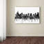 «Orlando Florida Skyline B and W», reproduction d'impression sur toile tendue-24187371