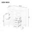 Meuble-lavabo de 30 po sans lavabo, base d'armoire seulement, armoire de salle de bain avec tiroirs, cadre solide et panneau en bois aggloméré, blanc-2126650782