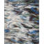 Tapis abstrait en laine bleu Ostby-21132254