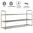 Free Standing Shoe Racks- 2 Three-Tier Shoe Organizer Shelves with Space for 36 Pairs