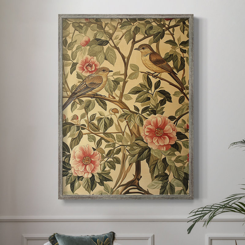 WM MORRIS Series CLXXIX Framed Print - Solid Wood, 30" H x 24" W