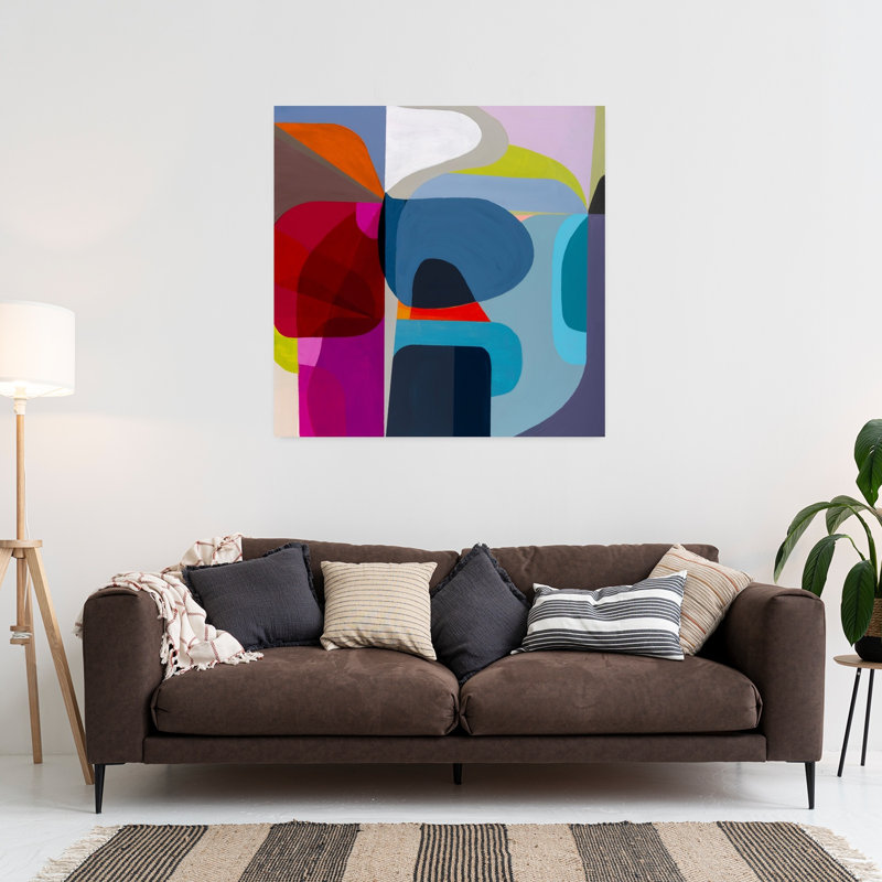 Point of Entrée, art contemporain abstrait, H 36 po x l 36 po