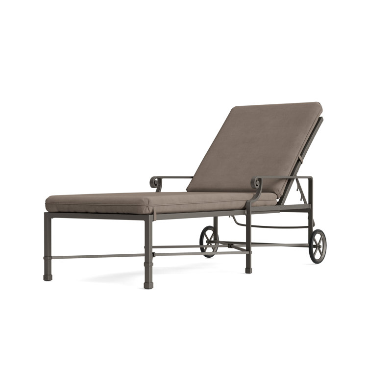 Venetian Outdoor Chaise Lounge, Fusion Natural, Mica