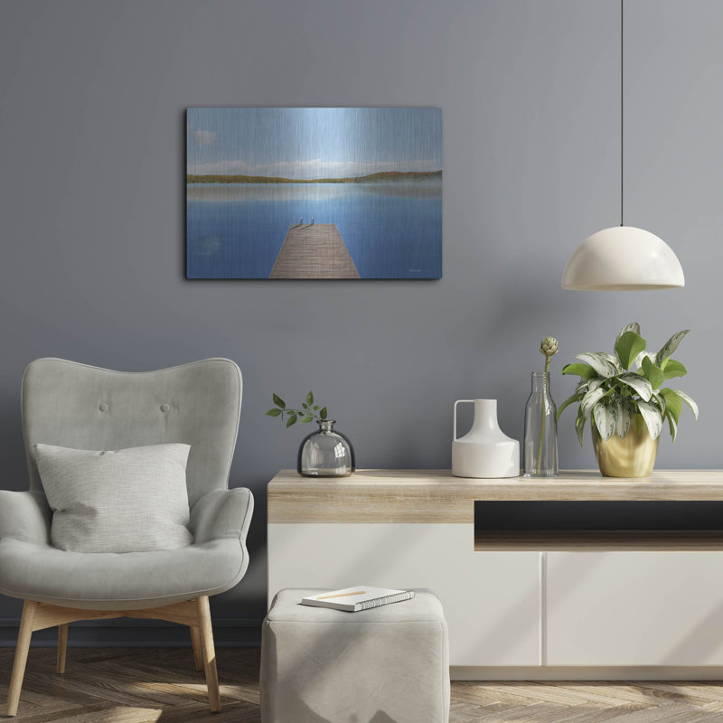  «Troisième point» par Kenneth M Kirsch, art mural en métal, 24 po x 16 po, H 16 po x l 24 po
