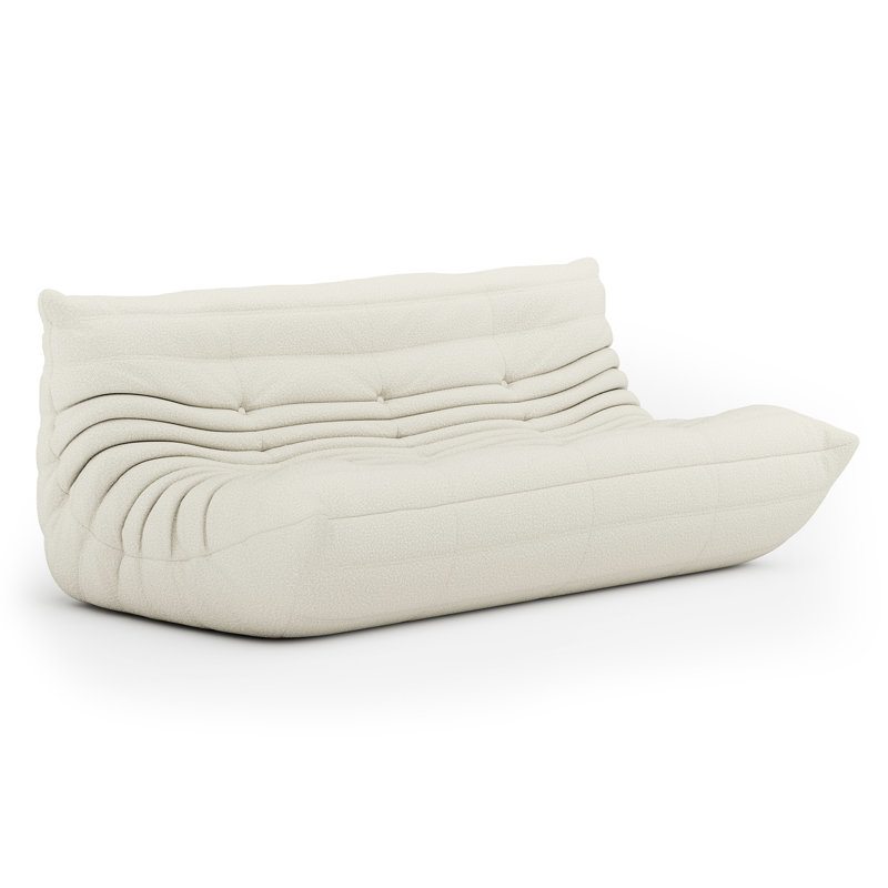 Canapé modulaire, fauteuil à billes 3 places en mousse sans accoudoirs avec siège de soutien pour le salon