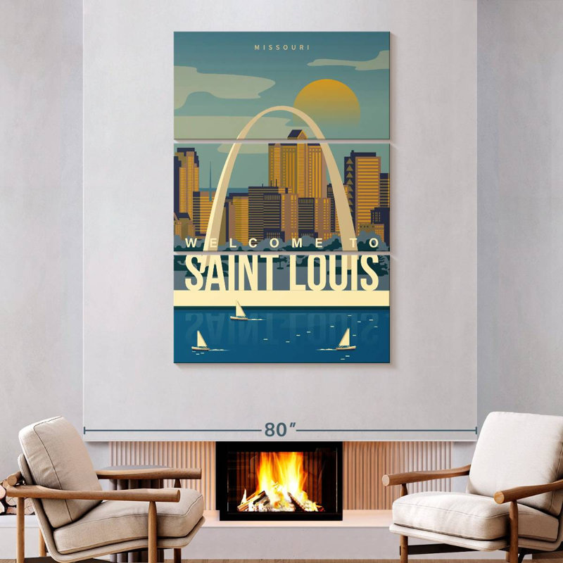 Nicci Saint Louis Arch Poster, 74" H x 48" W