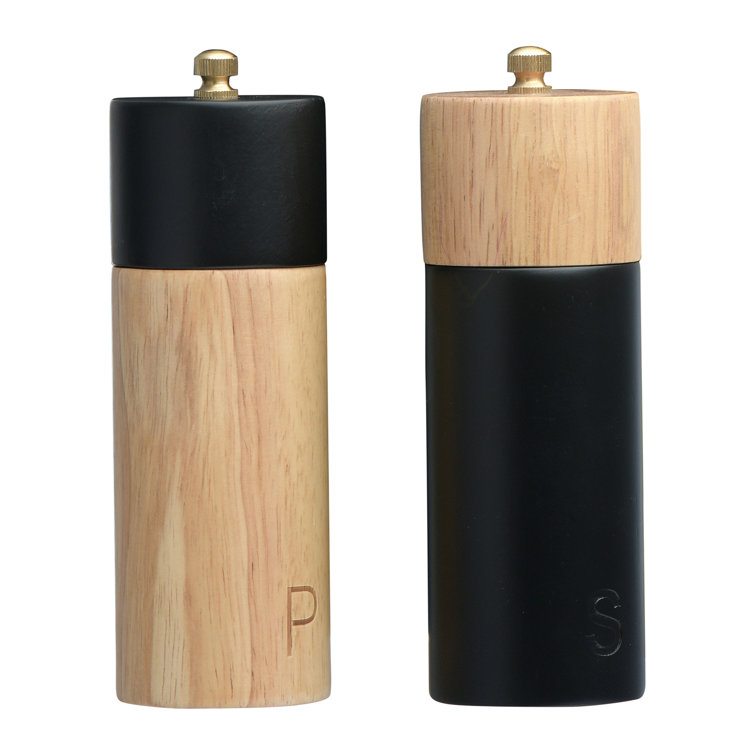 Pacey Wood Salt And Pepper Shaker Set