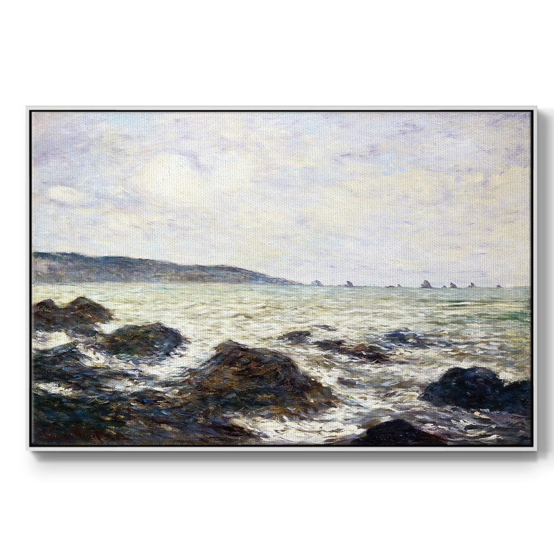 Côte de la Normandie, H 37 po x l 25 po x P 2 po, Blanc