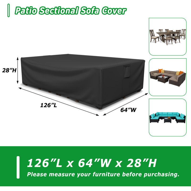 Waterproof Outdoor Sectional Couch Set Covers