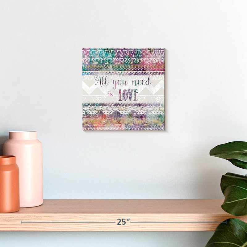 Boho Love, 10" H x 10" W
