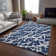 Premium Machine Washable Cerrito AMF501 Navy Rug